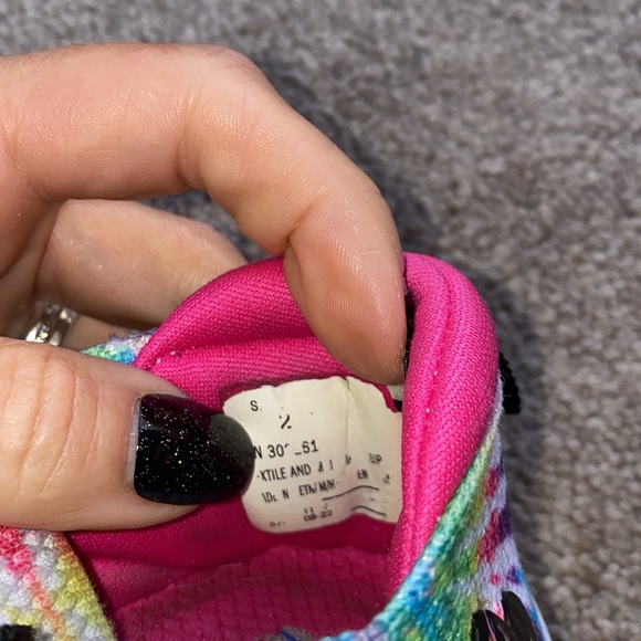 Sketchers tie dye metallic memory foam slip on, sz 2 youth - Picture 7 of 7